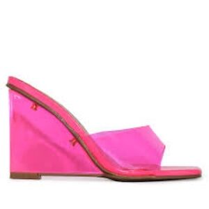 Women's Pink Wedge Sandals